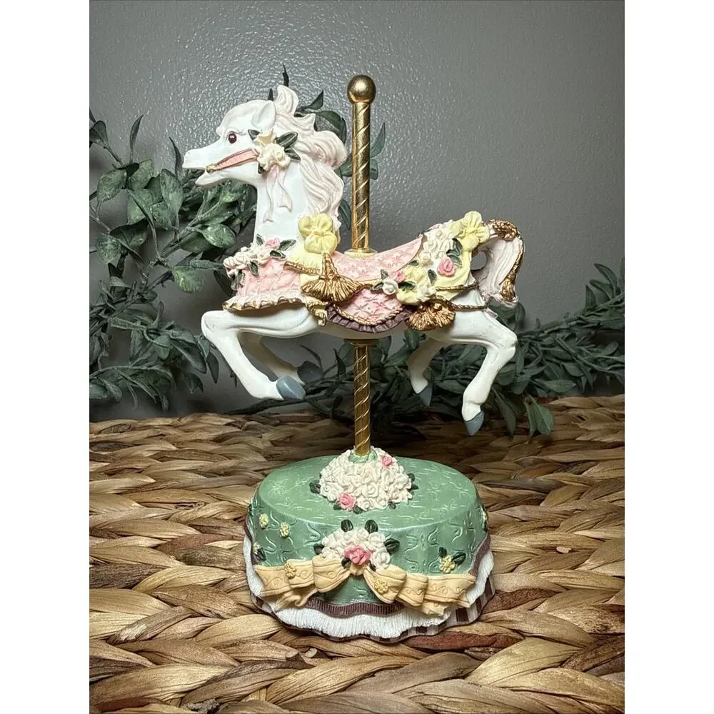Heritage House Carousel Horse Figurine As Time Goes By Country Fair Decor Vtg